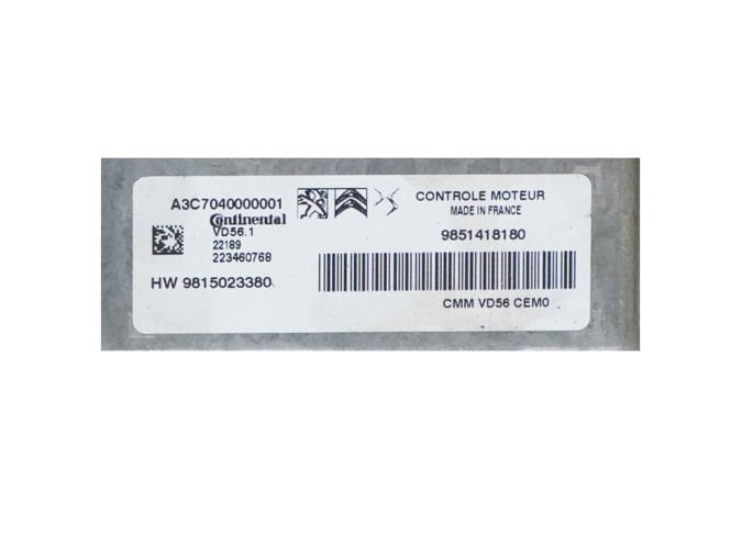 CENTRALITA ECU CITROEN C4 2022