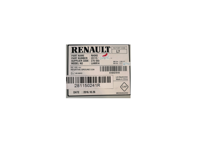 SISTEMA AUDIO / RADIO CD RENAULT MEGANE I RENAULT MÉGANE 2017
