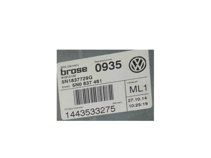 ELEVALUNAS DELANTERO IZQUIERDO VOLKSWAGEN TIGUAN 2015