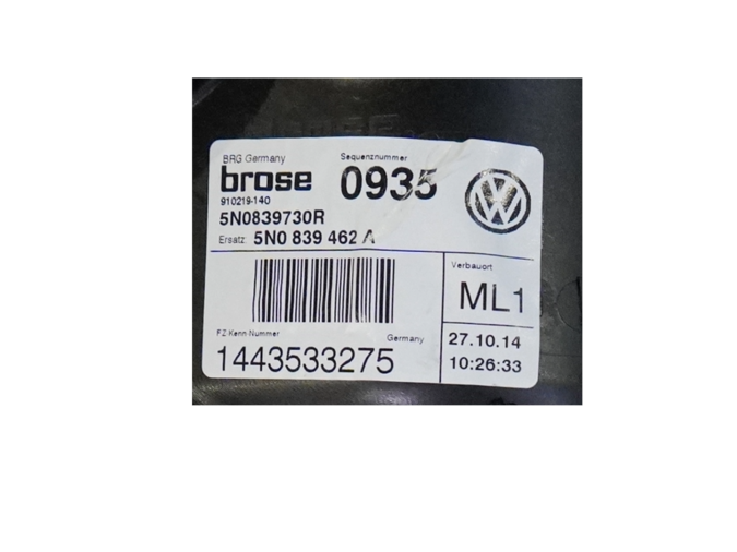 ELEVALUNAS TRASERO DERECHO VOLKSWAGEN TIGUAN 2015