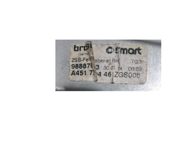 ELEVALUNAS DELANTERO DERECHO SMART FORTWO COUPE 2014
