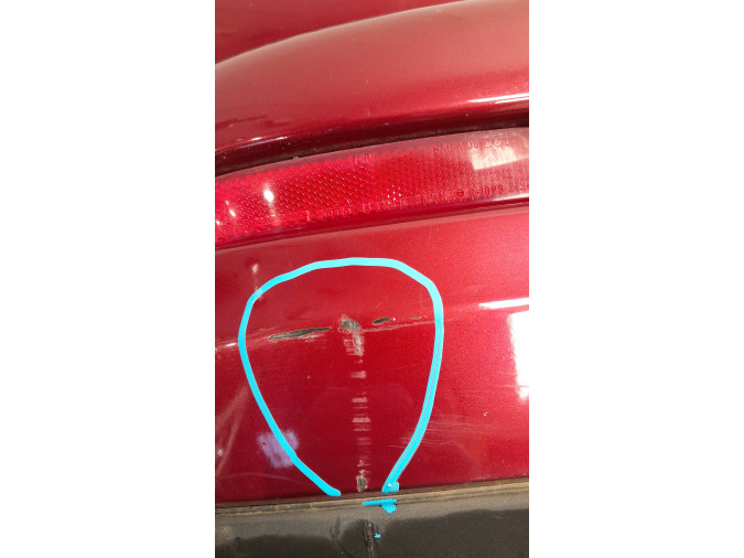 PARAGOLPES TRASERO NISSAN JUKE GRANATE 2010
