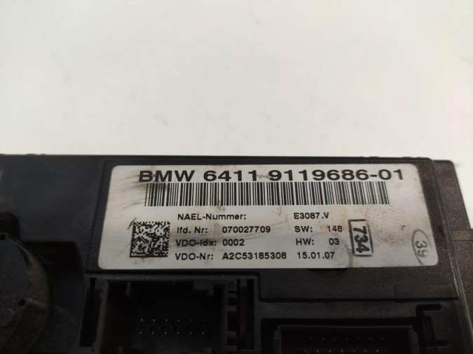 MANDO CALEFACCIÓN BMW SERIE 3 2007