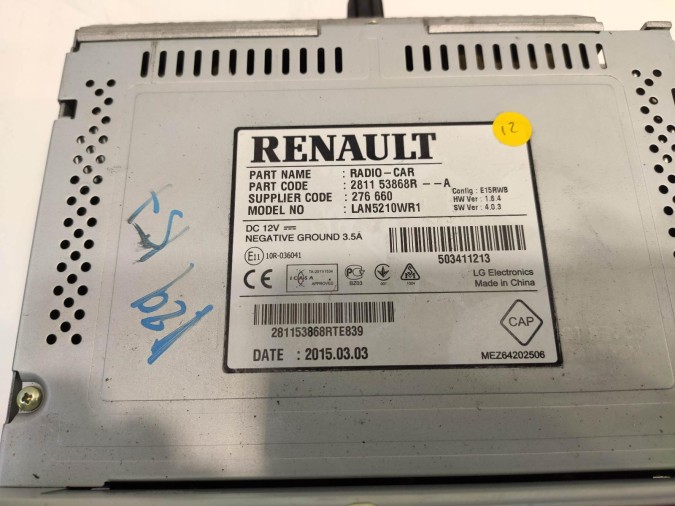 sistema navegacion gps RENAULT CLIO 2015