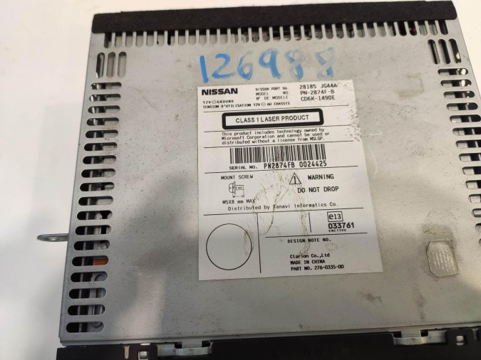 SISTEMA AUDIO NISSAN QASHQAI 2007