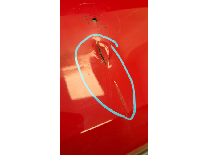 PARAGOLPES TRASERO SEAT LEON ROJO 2016