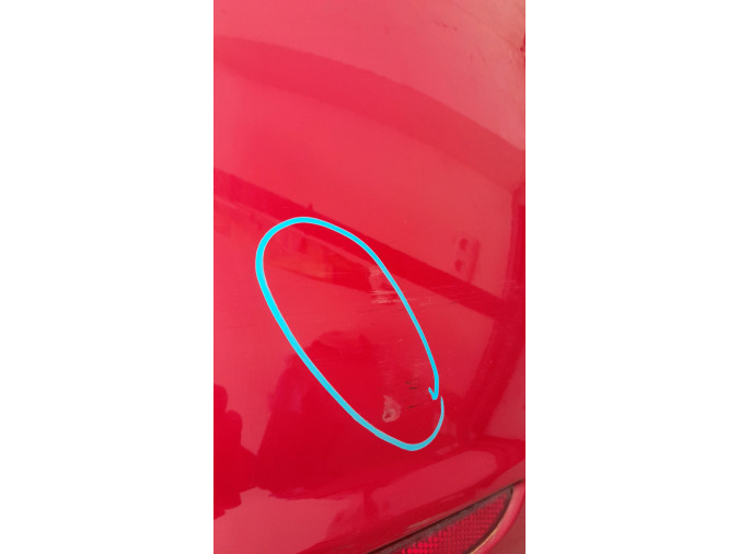 PARAGOLPES TRASERO SEAT LEON ROJO 2016