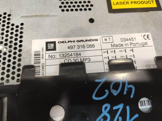 RADIO CD OPEL CORSA 2007