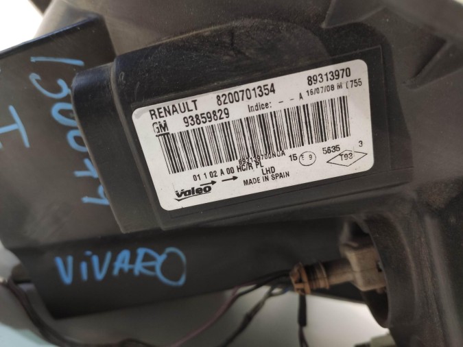 FARO IZQUIERDO OPEL VIVARO 2008