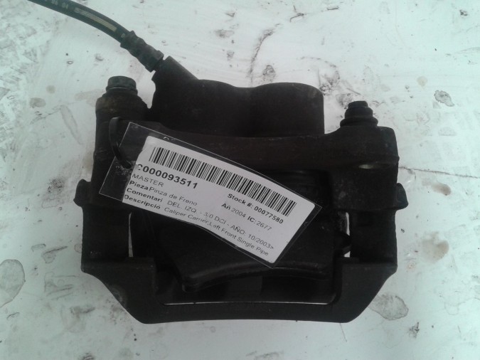 PINZA FRENO DELANTERA IZQUIERDA RENAULT MASTER 2004