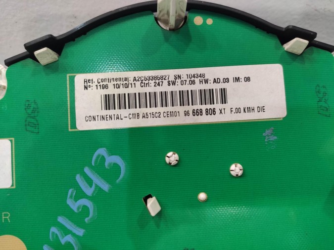 CUADRO INSTRUMENTOS CITROEN C3 2012