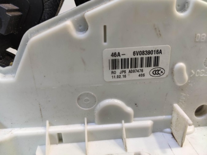 CERRADURA PUERTA TRASERA IZQUIERDA SKODA FABIA 2016