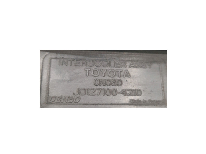 INTERCOOLER TOYOTA AURIS 2013