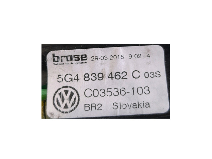 ELEVALUNAS TRASERO DERECHO VOLKSWAGEN GOLF 2018