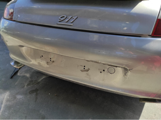 Parachoques trasero color Gris PORSCHE 911 2004