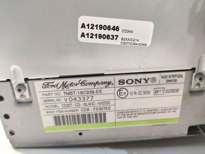 Radio CD FORD FOCUS 2009