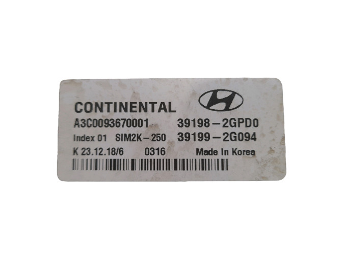 CENTRALITA MOTOR HYUNDAI I30 2019