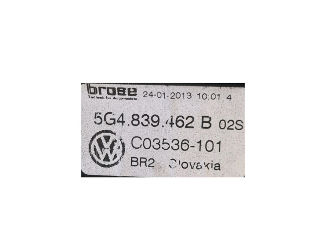 ELEVALUNAS TRASERO DERECHO VOLKSWAGEN GOLF 2013