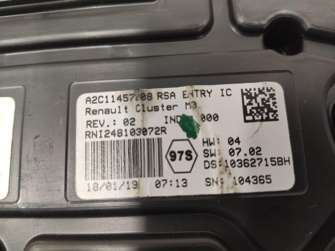 CUADRO INSTRUMENTOS DACIA DUSTER 2019