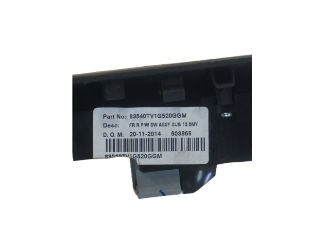 MANDO ELEVALUNAS DELANTERO DERECHO HONDA CIVIC 2015