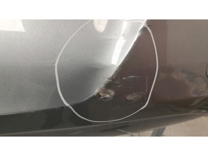 PARAGOLPES TRASERO OPEL CORSA AZUL 2011