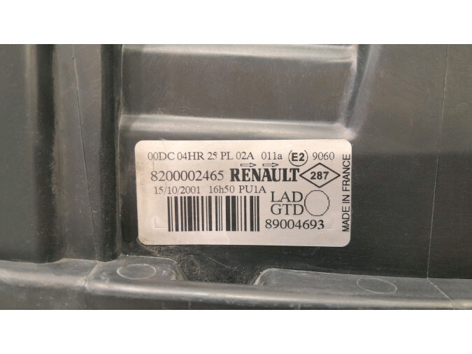 FARO DELANTERO IZQUIERDO RENAULT LAGUNA 2001
