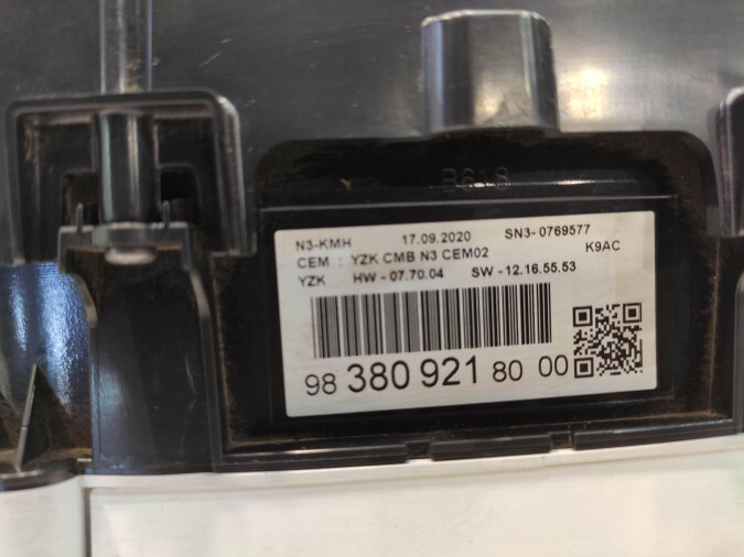 CUADRO INSTRUMENTOS TOYOTA PROACE CITY 2020