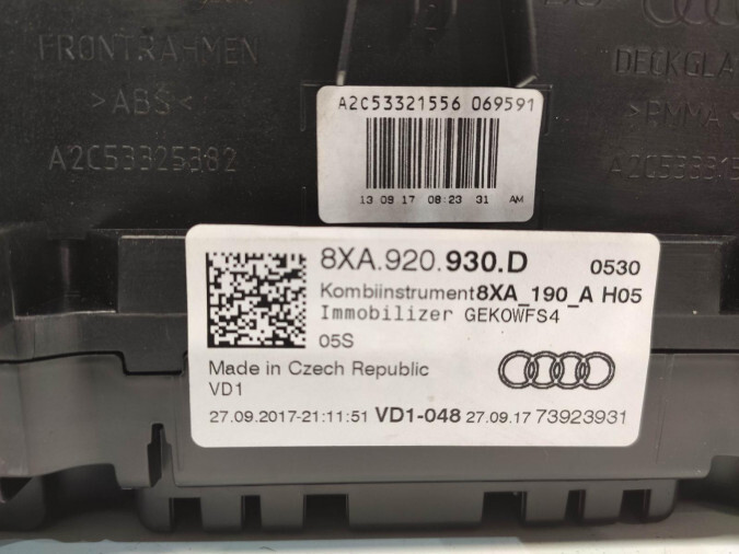 CUADRO INSTRUMENTOS AUDI A1 2017