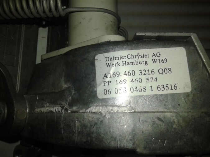 COLUMNA DIRECCION MERCEDES CLASE A 2005