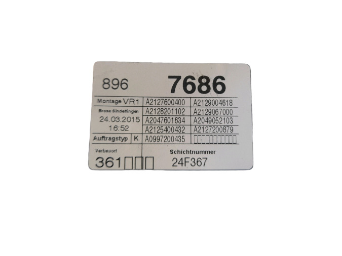 ELEVALUNAS DELANTERO DERECHO MERCEDES E 220 CDI / BLUETEC 2015