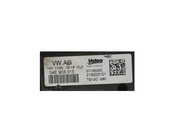 ALTERNADOR VOLKSWAGEN GOLF 2017