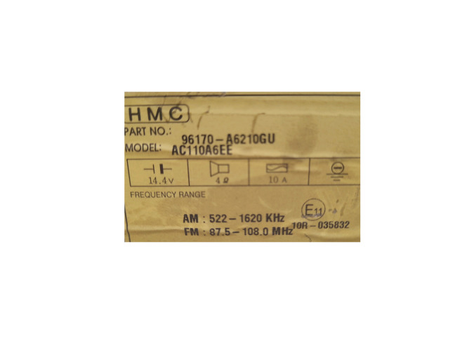 RADIO CD HYUNDAI I30 2014