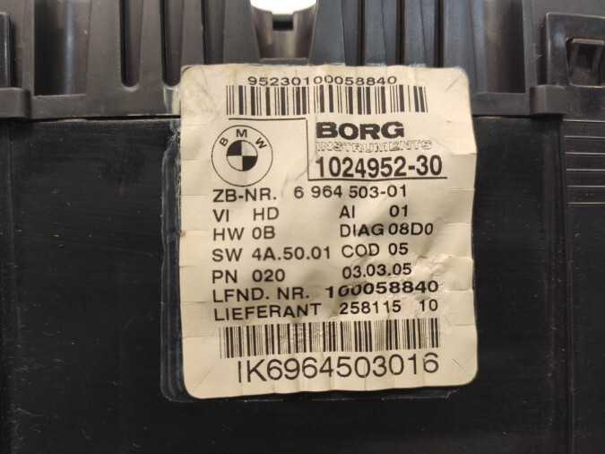CUADRO INSTRUMENTOS BMW SERIE 1 2006