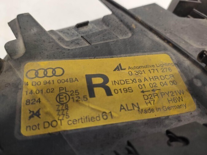 FARO DELANTERO DERECHO AUDI A8 2000