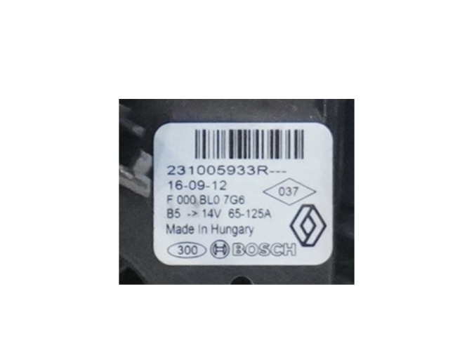 ALTERNADOR DACIA DOKKER 2016
