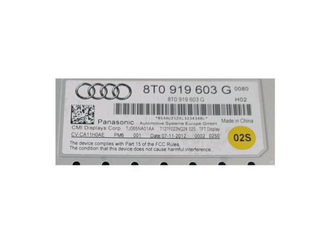 PANTALLA MULTIFUNCION AUDI A4 2012